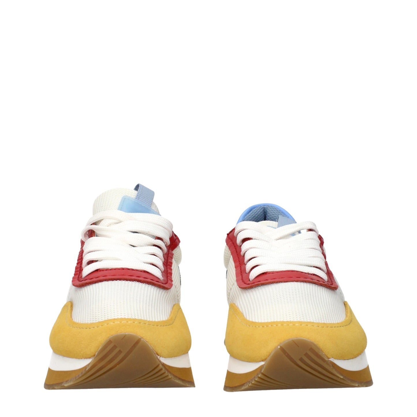 Max Mara Sneaker aus weißem Stoff mit niedrigem Schaft