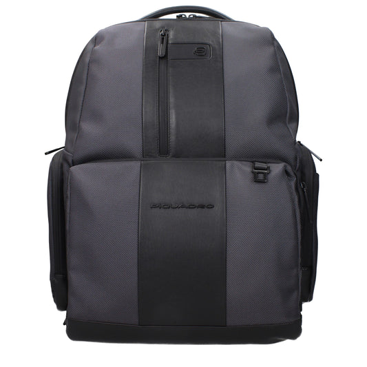 Piquadro Graue Nylon-Rucksäcke