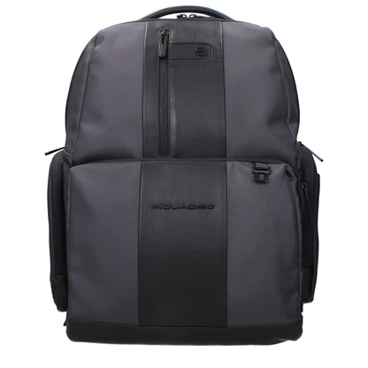Piquadro Graue Nylon-Rucksäcke