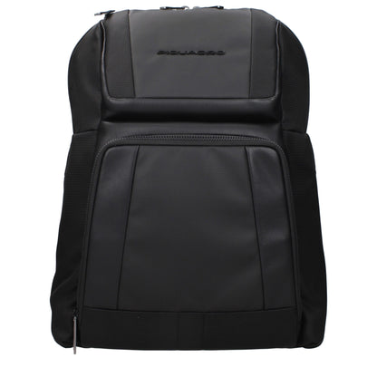 Piquadro Schwarze Nylon-Rucksäcke