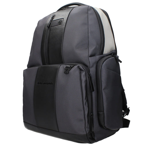 Piquadro Graue Nylon-Rucksäcke