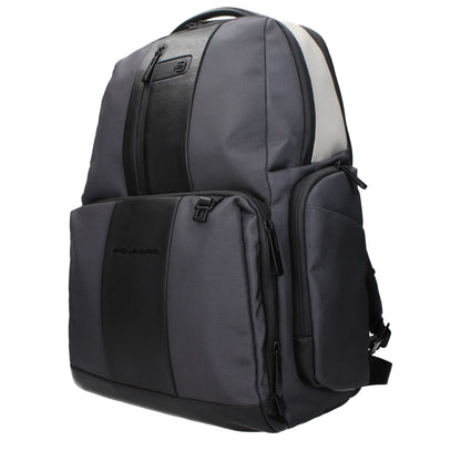 Piquadro Graue Nylon-Rucksäcke