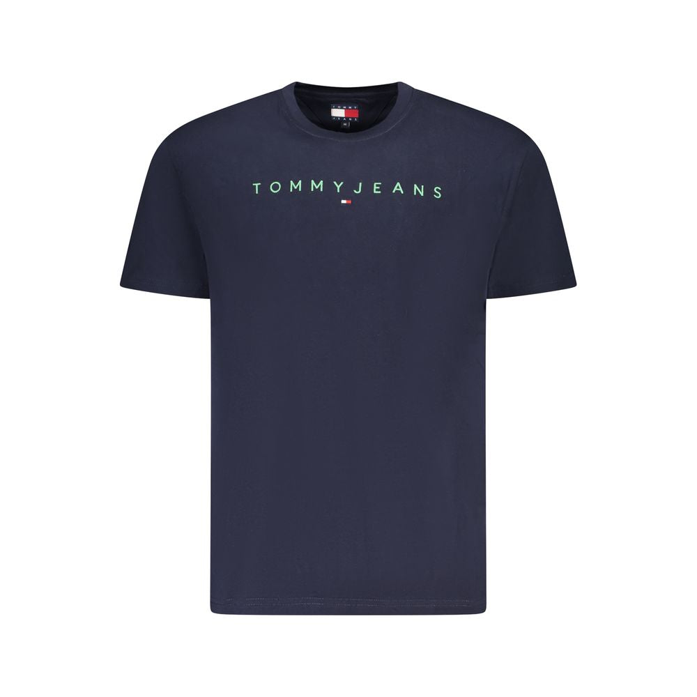 Tommy Hilfiger – Blaues Baumwoll-T-Shirt für Herren