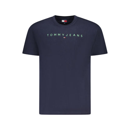 Tommy Hilfiger – Blaues Baumwoll-T-Shirt für Herren