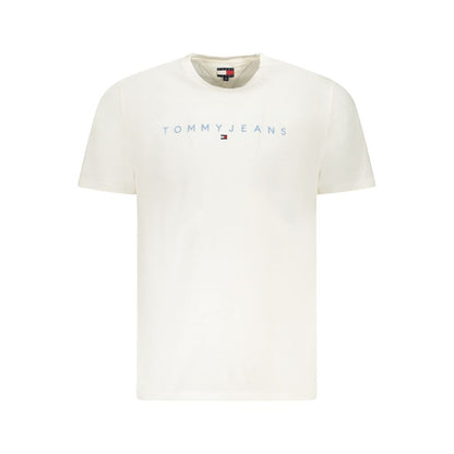 Tommy Hilfiger – Weißes Baumwoll-T-Shirt für Herren