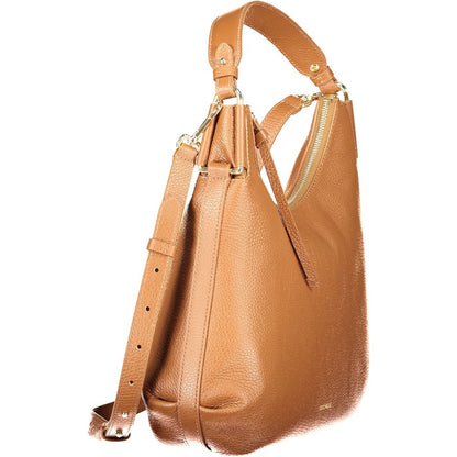 Coccinelle Braune Leder Damen Handtasche