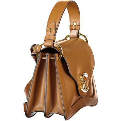 Coccinelle Braune Leder Damen Handtasche