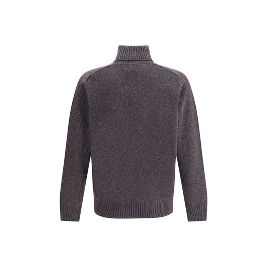 Brooksfield Multicolor Fleece Wool Turtleneck