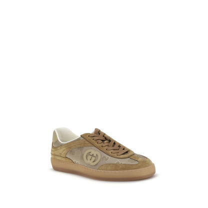 Gucci Beige Leather Athletic Sneakers