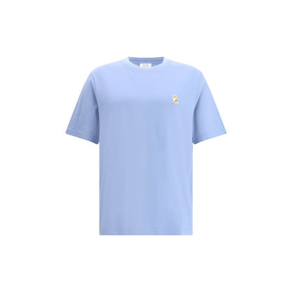Maison Kitsuné Hellblaues Baumwoll-T-Shirt