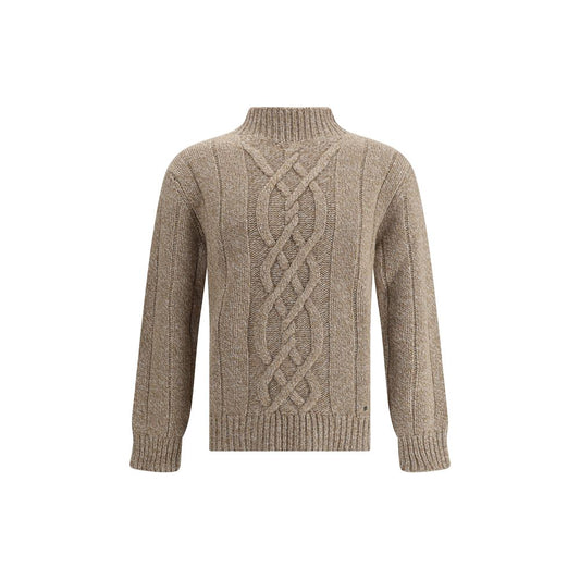 Brooksfield beigefarbenes Woll-Sweatshirt