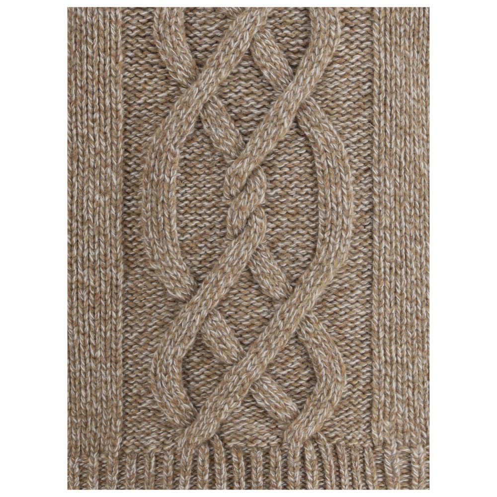 Brooksfield beigefarbenes Woll-Sweatshirt