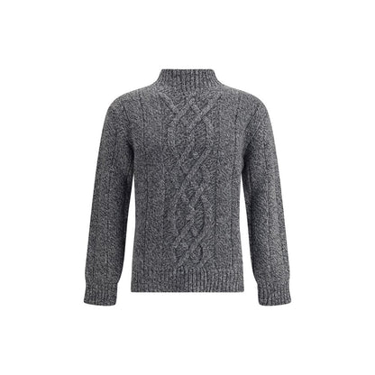 Brooksfield Graues Woll-Sweatshirt