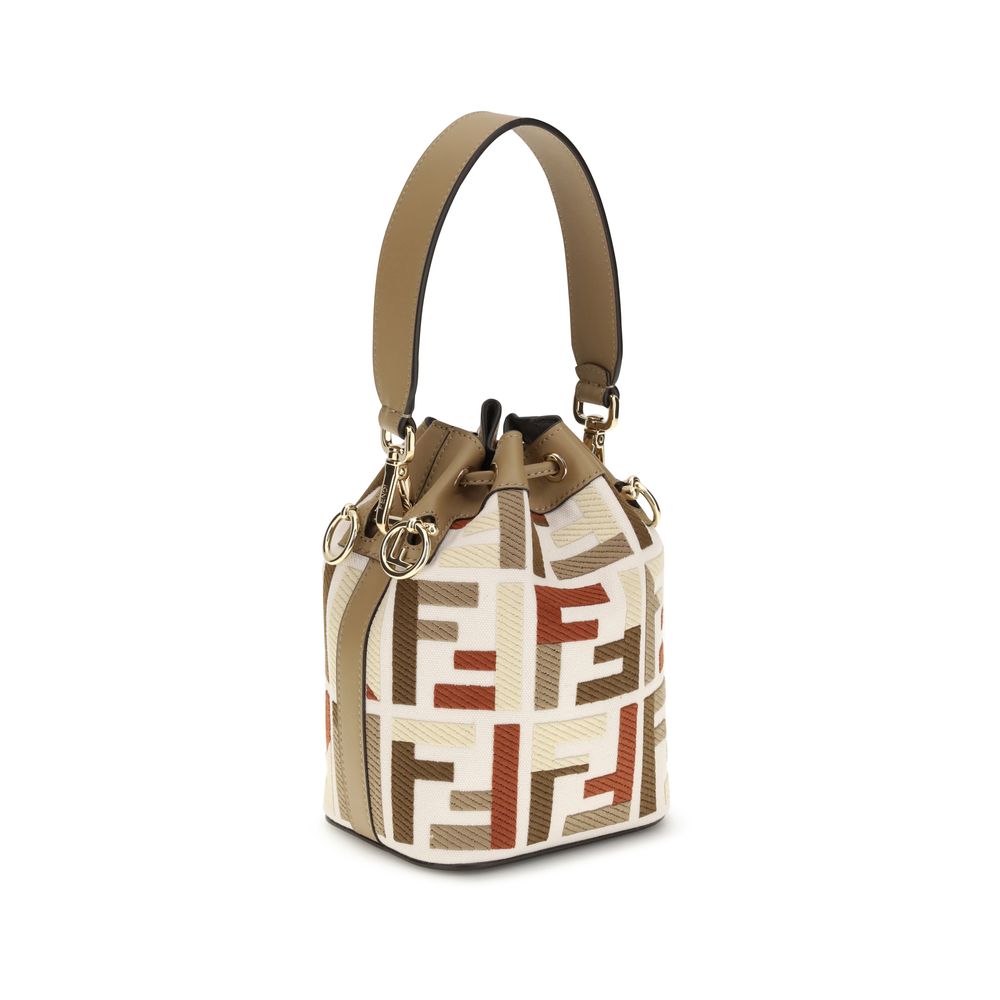 Fendi Multicolor Canvas Backet Bag