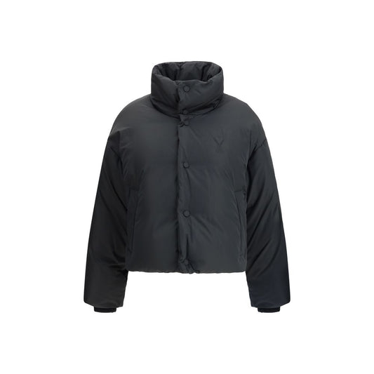 Ami Paris Schwarze, durchgehende Jacke aus Polyamid