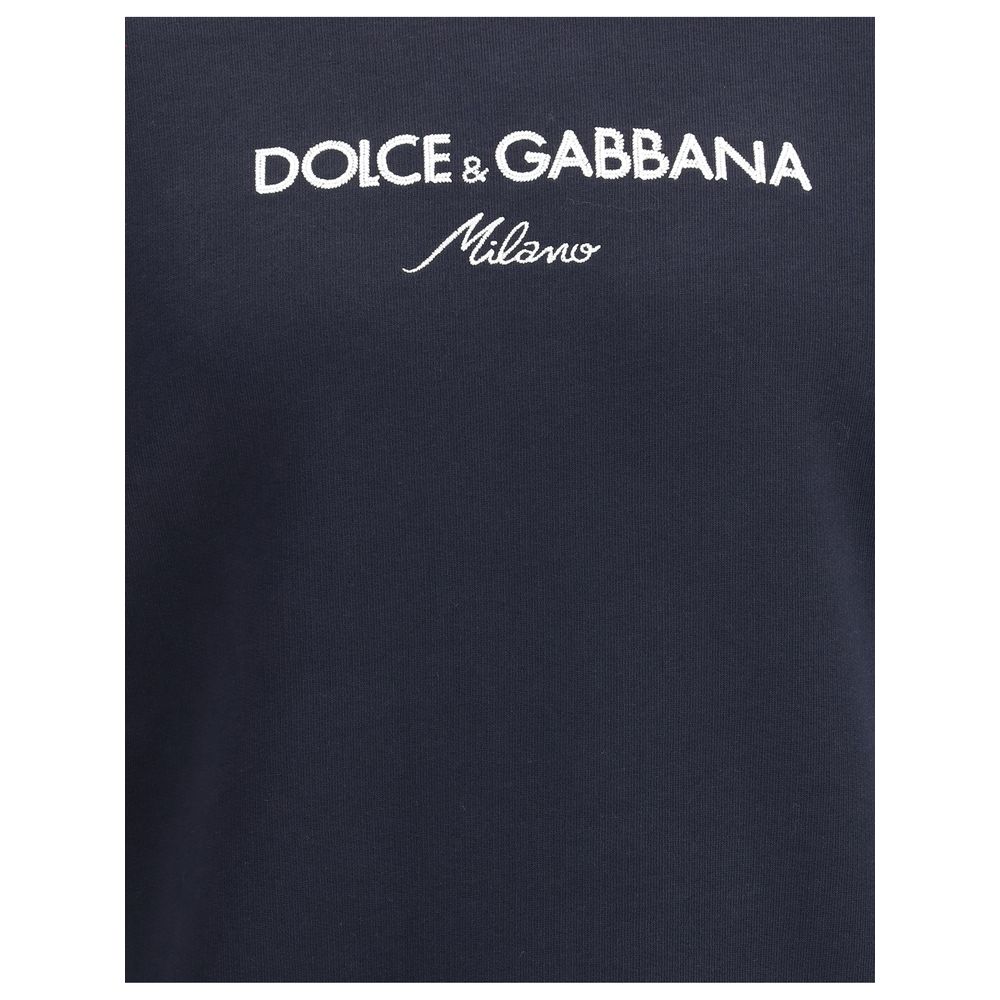 Blaues Baumwoll-Sweatshirt von Dolce &amp; Gabbana