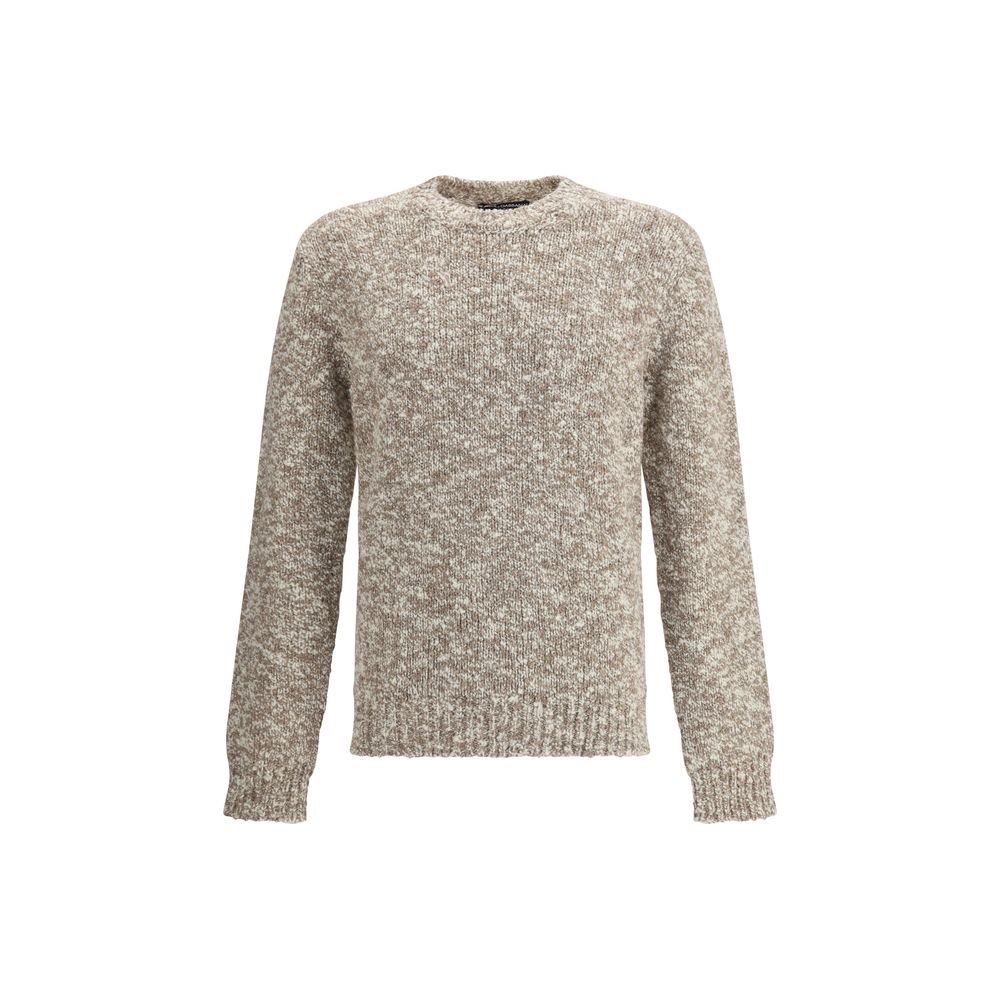 Dolce &amp; Gabbana Sweatshirt aus mehrfarbigem Fleece-Wollgemisch