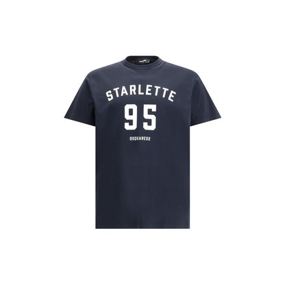 Dsquared² Schwarzes Baumwoll-T-Shirt