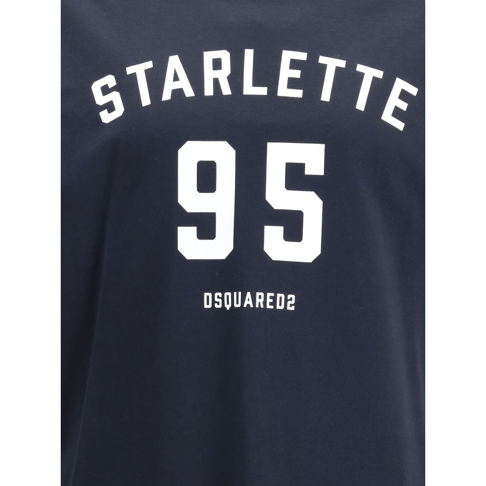 Dsquared² Schwarzes Baumwoll-T-Shirt