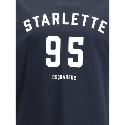 Dsquared² Schwarzes Baumwoll-T-Shirt