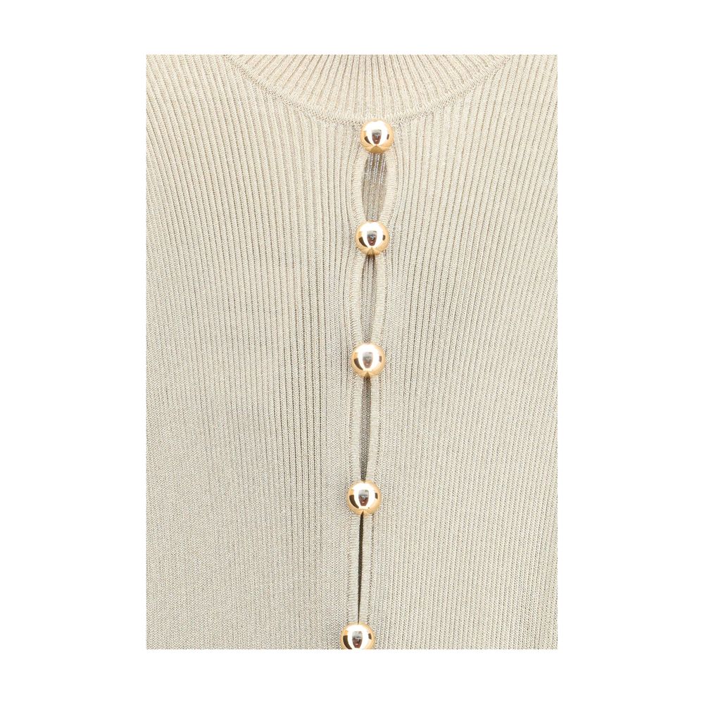 Langes Strickkleid aus Lurex von Self-Portrait