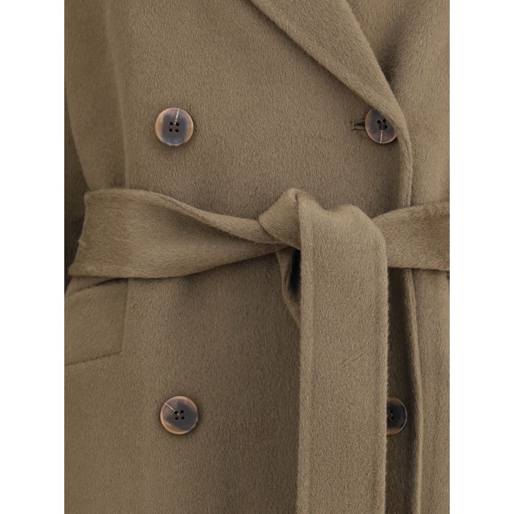 Dynamis Studio brauner Wollmantel