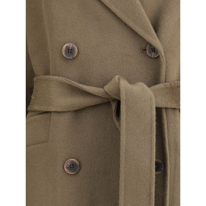 Dynamis Studio brauner Wollmantel