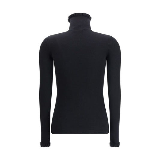 Valentino Wollpullover mit Rüschenkragen