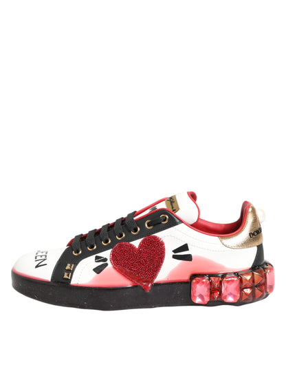 Dolce &amp; Gabbana Mehrfarbige Portofino Low Top Sneakers Schuhe