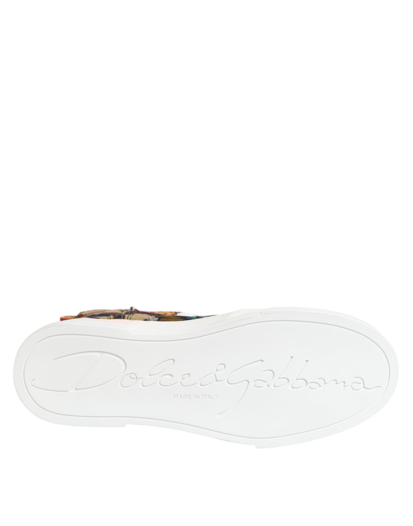 Dolce &amp; Gabbana Mehrfarbige Patchwork High Top Sneakers Schuhe