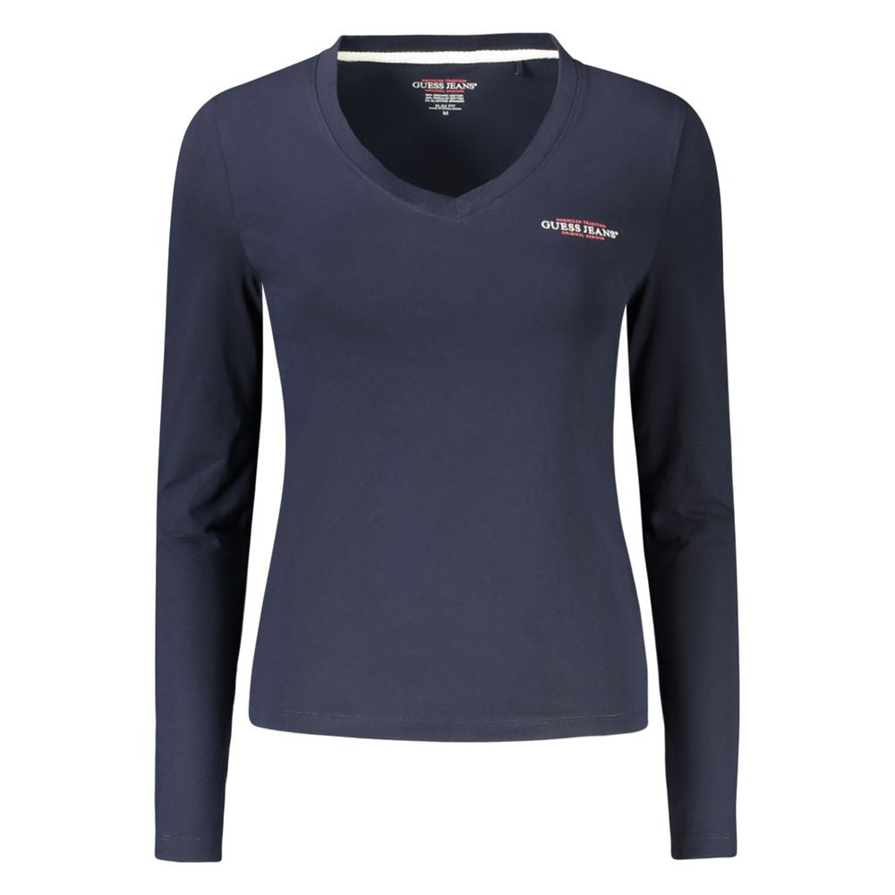 Guess Jeans Blue Cotton Women T-Shirt