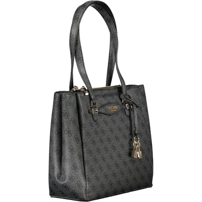 Guess Jeans Schwarze Polyethylen-Damenhandtasche