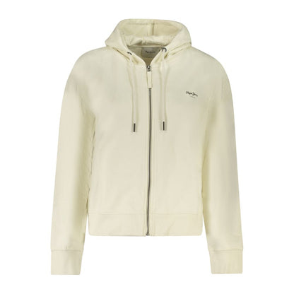 Pepe Jeans White Cotton Women Hoodie