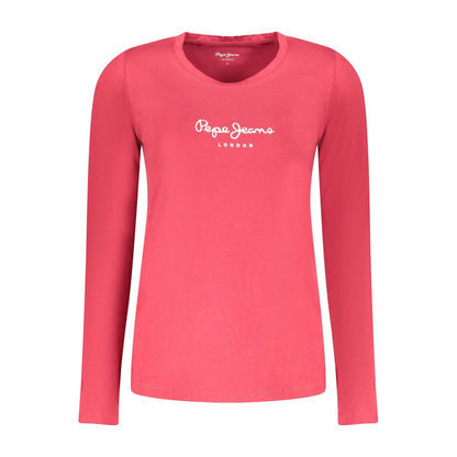 Pepe Jeans Red Cotton Women T-Shirt