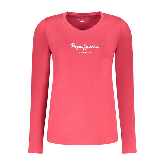 Pepe Jeans Red Cotton Women T-Shirt