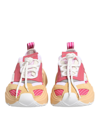 Dolce &amp; Gabbana Mehrfarbige Daymaster Low Top Sneakers aus Leder