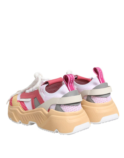 Dolce &amp; Gabbana Mehrfarbige Daymaster Low Top Sneakers aus Leder