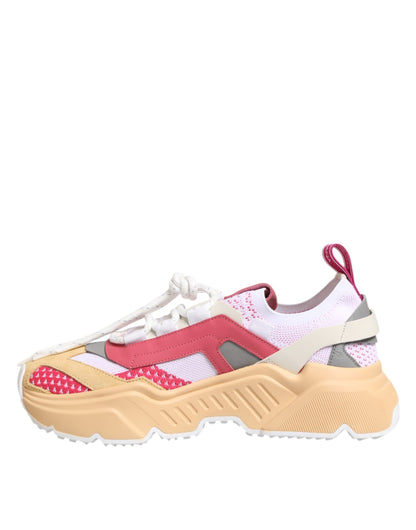 Dolce &amp; Gabbana Mehrfarbige Daymaster Low Top Sneakers aus Leder