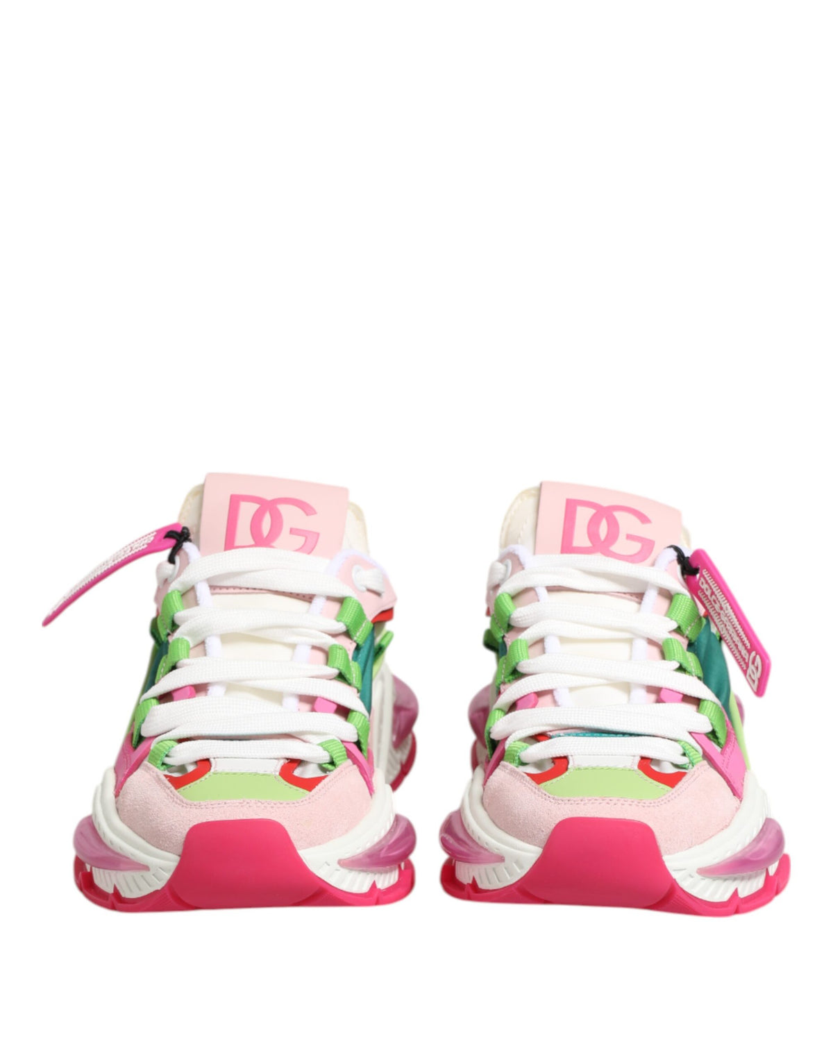 Dolce &amp; Gabbana Airmaster Low Top Sneaker aus mehrfarbigem Leder