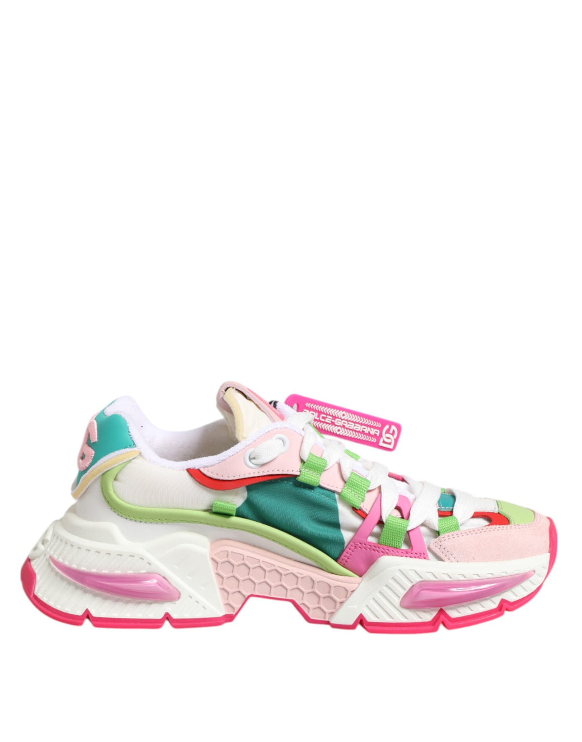 Dolce &amp; Gabbana Airmaster Low Top Sneaker aus mehrfarbigem Leder
