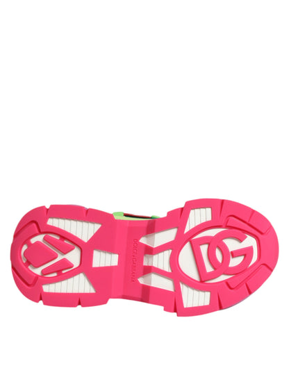 Dolce &amp; Gabbana Airmaster Low Top Sneaker aus mehrfarbigem Leder