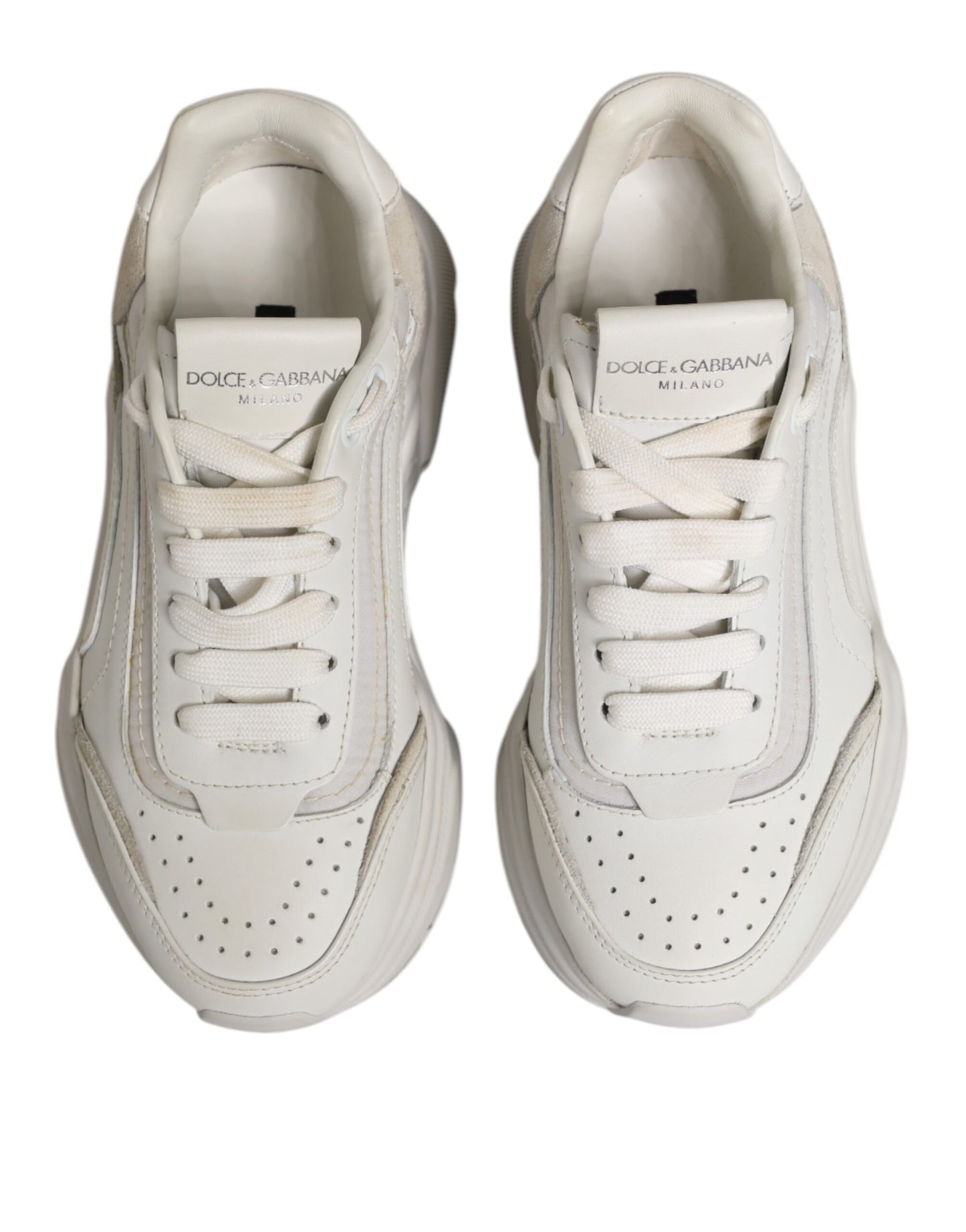 Dolce &amp; Gabbana – Weiße Daymaster Low-Top-Sneaker