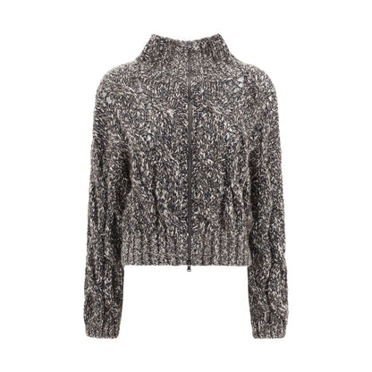 Brunello Cucinelli Geflochtene Strickjacke