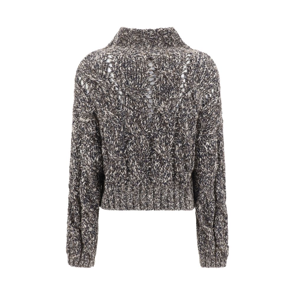 Brunello Cucinelli Geflochtene Strickjacke