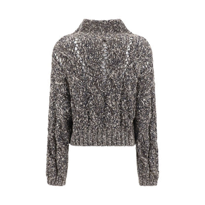 Brunello Cucinelli Geflochtene Strickjacke