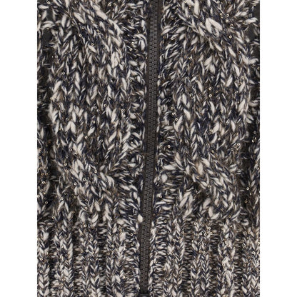 Brunello Cucinelli Geflochtene Strickjacke