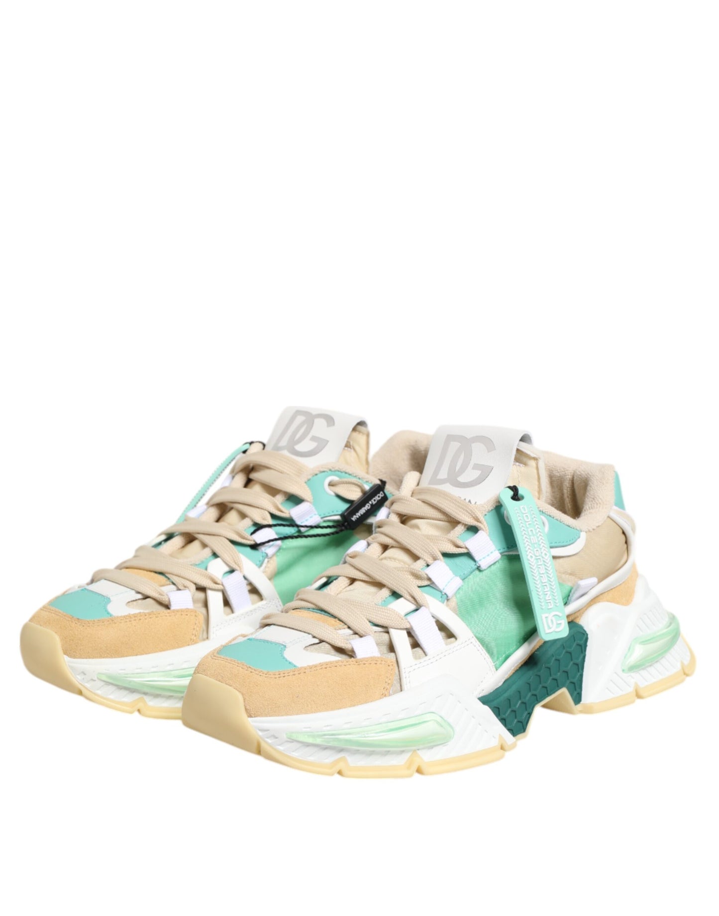 Dolce &amp; Gabbana Airmaster Low Top Sneakers aus mehrfarbigem Leder