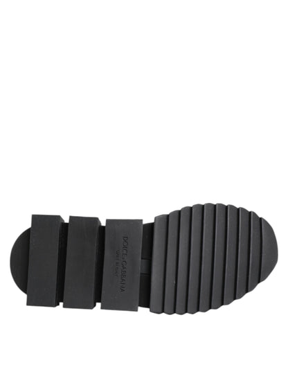 Dolce &amp; Gabbana – Sorrento – Slipper-Sneaker in Schwarz und Grau