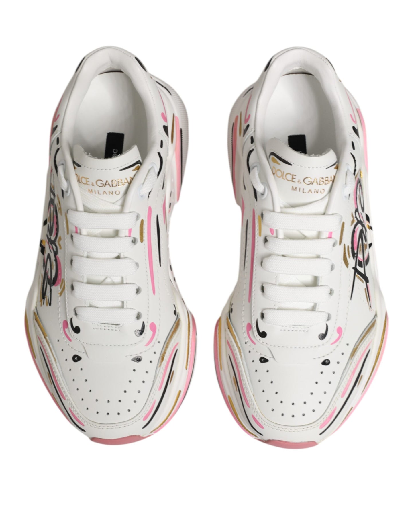 Dolce &amp; Gabbana – Mehrfarbige, handbemalte DAYMASTER-Sneaker