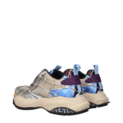 Beige Stoff-Sneakers von Versace